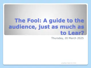 Exploring the Character of the Fool in King Lear