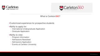 Carleton360 - Personalized Experience for Prospective Students