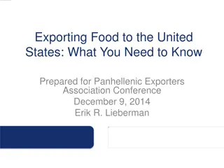 US Food Import Regulations for Greek Exporters