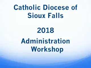 Sioux Falls Diocese 2018 Administration Workshop Insights