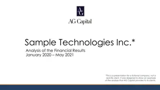 Financial Analysis of Sample Technologies Inc. Jan 2020 - May 2021