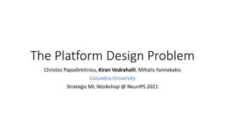 Platform Design and Data Collection Problems in Modern Machine Learning