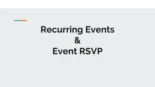 Plan Your Events Easily with Recurring Event RSVP