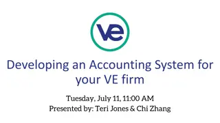An Accounting System for Your VE Firm