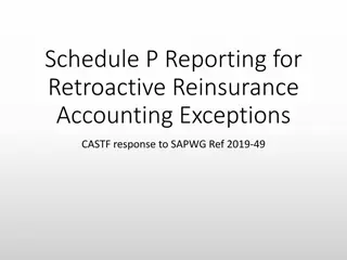 Retroactive Reinsurance Accounting Exceptions: CASTF Response to SAPWG Ref. 2019-49