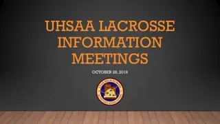 UHSAA Lacrosse Meeting Information and Guidelines