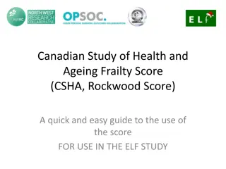 Canadian Study of Health and Ageing Frailty Score (CSHA)