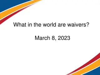 Waivers in Medicaid Services