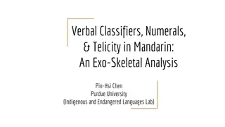 Mandarin Verbal Classifiers, Numerals, and Telicity