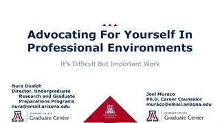 Effective Self-Advocacy in Professional Environments