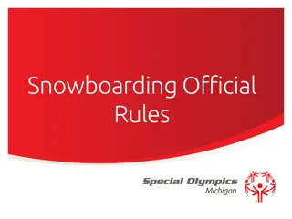 Snowboarding Official Rules in Michigan - Basics, Uniform, Course Layout & Divisioning
