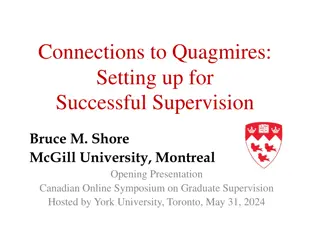 Successful Graduate Supervision Strategies for Research Advisors and Students