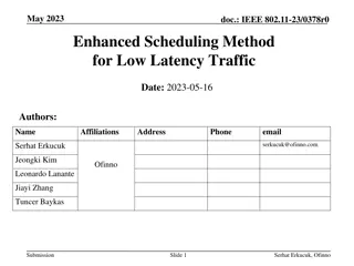 Enhanced Scheduling Method for Low Latency Traffic in IEEE 802.11-23
