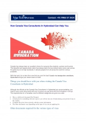 How Canada Visa Consultants In Hyderabad Can Help You