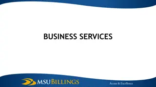 Purchasing Department Responsibilities at MSU Billings