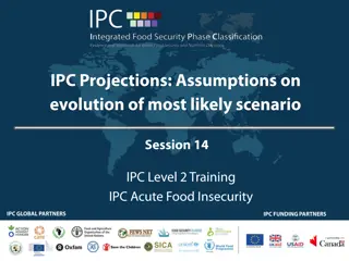 Assumptions for Projection Analysis in Food Security Planning