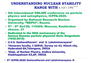 Exploring Nuclear Stability Range and Unification Models at ICPPA-2020