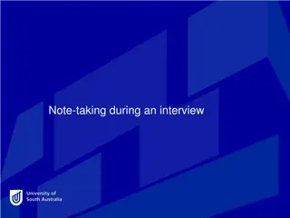 Effective Note-Taking Strategies for Interviews