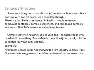 Sentence Structure, Capitalization Rules, and Examples