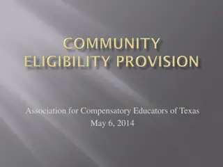 Community Eligibility Provision (CEP) in Texas Schools