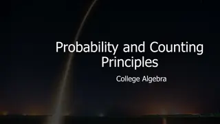 Counting Principles and Probabilities in College Algebra
