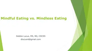 Mindful Eating vs Mindless Eating Patterns