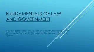 Political Parties, Elections, and Social Movements in Law and Government