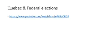 Electoral Systems and Party Politics in Canada
