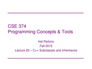 C++ Subclasses and Inheritance Concepts