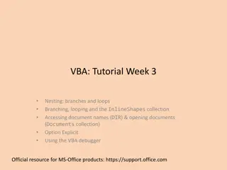 Mastering VBA: Branching, Looping, and Nesting Concepts