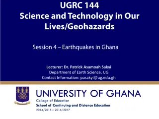 Exploring Earthquake History in Ghana with Dr. Patrick Asamoah Sakyi