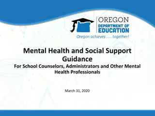 Social Support and Mental Health Guidance for School Professionals