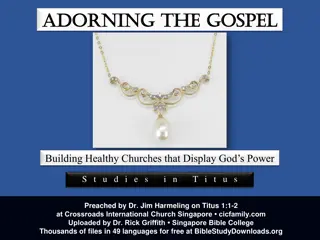 Importance of Healthy Churches in God's Mission