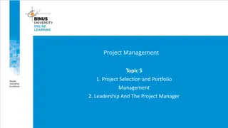 Leadership and Project Selection Models in Project Management