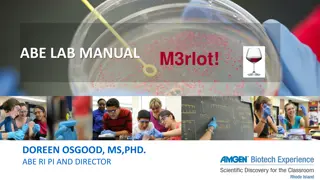Abe Lab Manual Foundations of Biotech Sequences & Resources