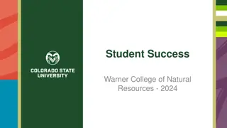 Insights into Student Success and Demographic Trends at Warner College of Natural Resources