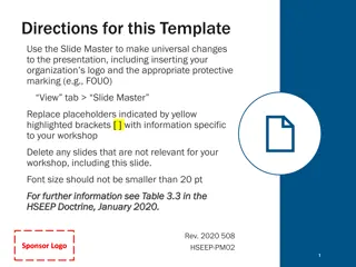 Effective Workshop Presentation Slide Master Tips
