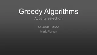 Optimizing Activity Selection Using Greedy Algorithms