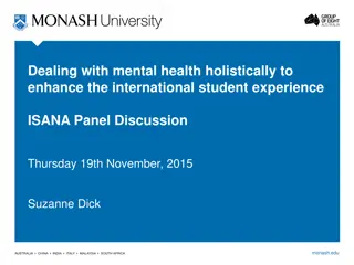 Enhancing International Student Experience through Holistic Mental Health Support