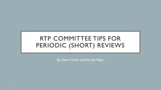 Effective RTP Committee Tips and OnBase Usage Guidelines