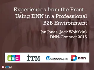 Utilizing DNN in B2B Environment: Insights by Jan Jonas