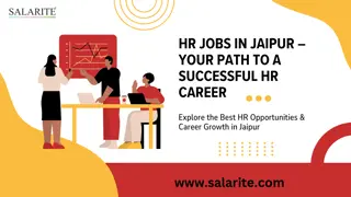HR Jobs in Jaipur – Your Path to a Successful HR Career
