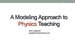 Modeling Approach to Physics Teaching by Earl Legleiter