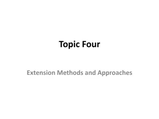 Approaches to Extension Methods and Goals in Rural Communities