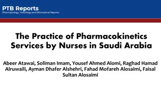 Pharmacokinetics Services by Nurses in Saudi Arabia Study