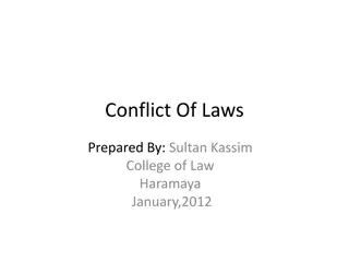 Principles of Conflict of Laws: General Introduction and Analysis