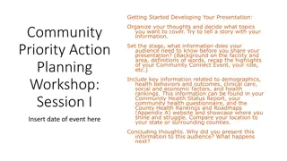 Community Health Action Planning Workshop: Data Insights and Collaborative Strategies
