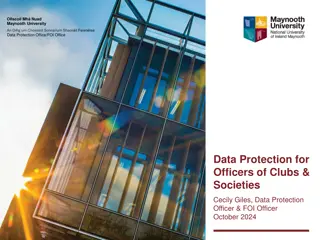 Data Protection Advice for Clubs and Societies at Maynooth University