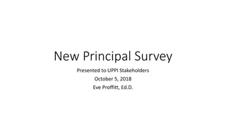 New Principal Survey Insights - UPPI Stakeholders 2018