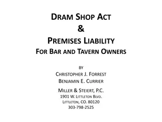 Liability for Bar and Tavern Owners Under Dram Shop Act